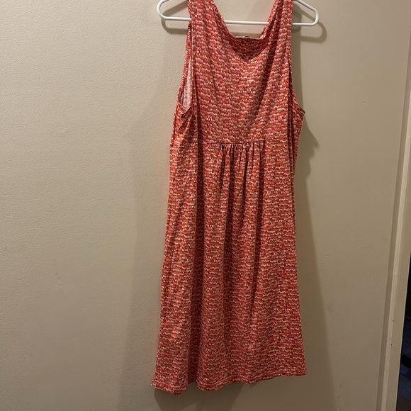 LOFT Orange Sleeveless V-Neck Sundress - XL - great condition - lightweight - Picture 3 of 5